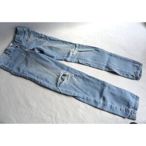 SO Light Blue Destructed Denim Skinny Jeans - Girls Size 14